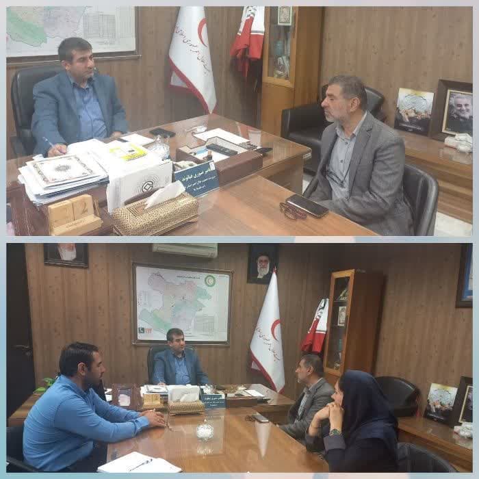 دیدار با مدیرعامل جمعیت هلال احمر استان قزوین