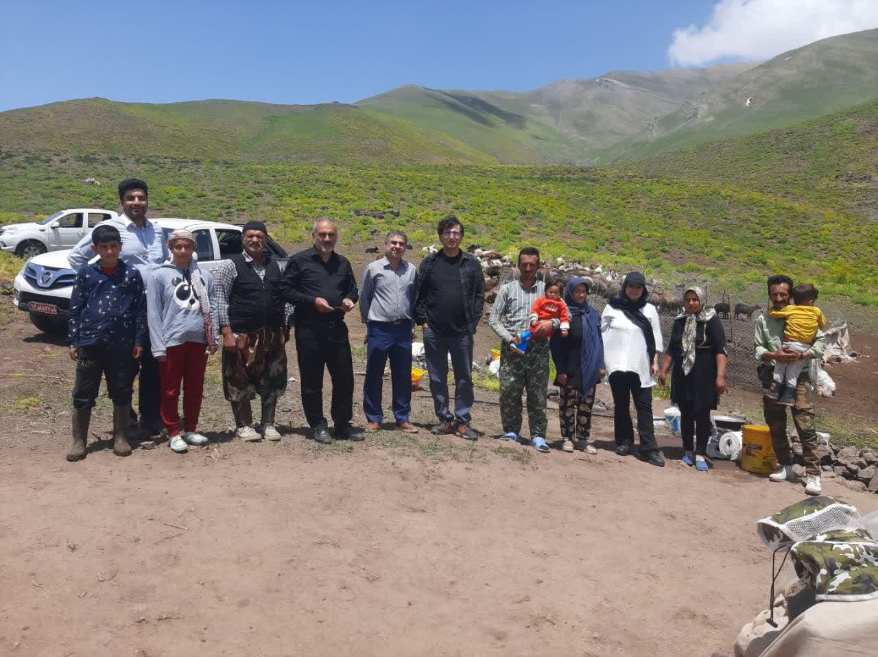 بازدید مهندس ابیت و اساتید دانشگاه تهران از ییلاقات الموت شرقی