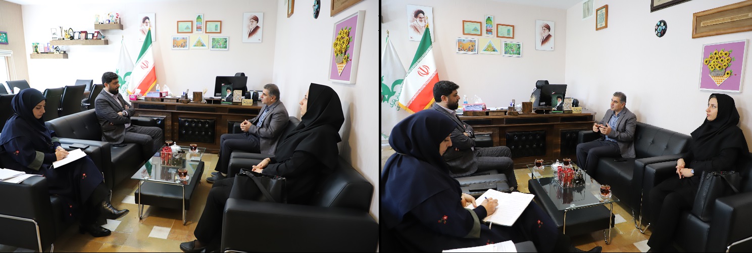 دیدار رئیس اداره امور عشایر استان قزوین با مدیر  کل کانون پرورش فکری کودکان و نوجوانان استان قزوین