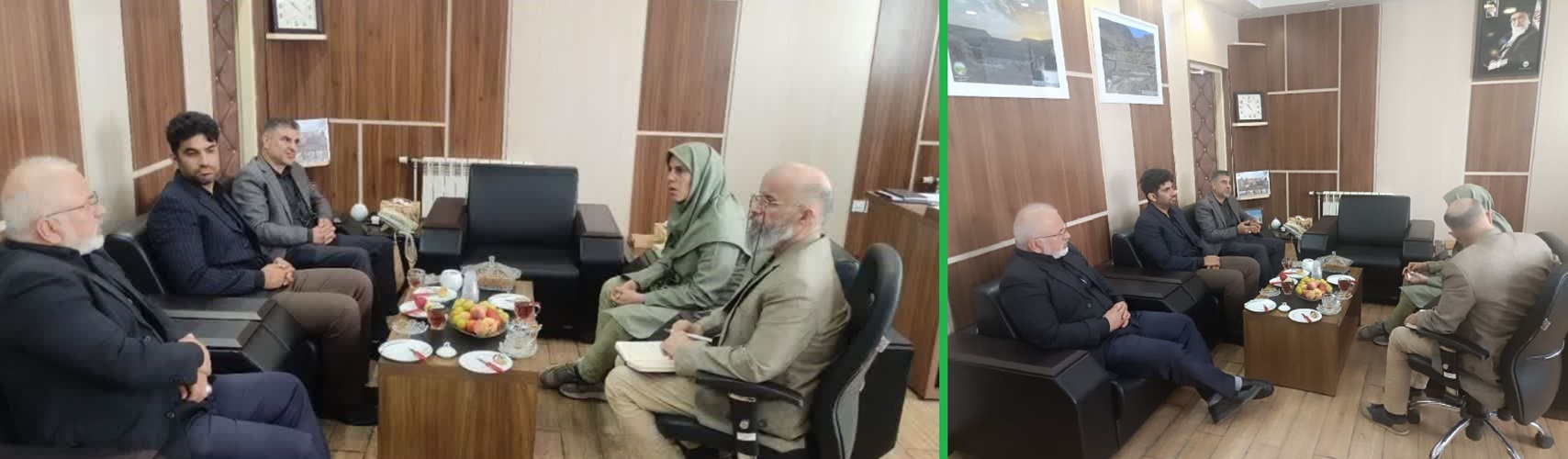 دیدار مدیر امور عشایر قزوین با مدیرکل منابع طبیعی و آبخیزداری استان