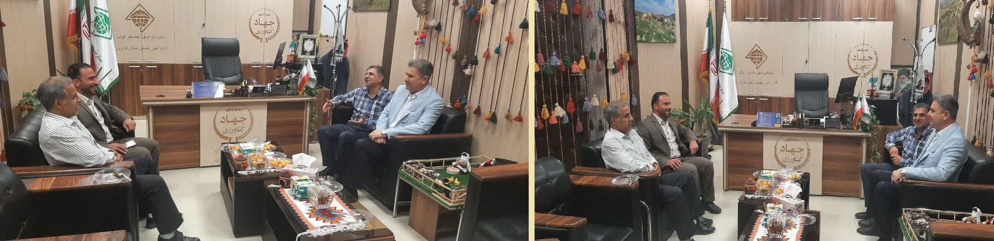 دیدار رئیس اداره امور عشایر استان قزوین و مدیر کل محيط زيست استان قزوین