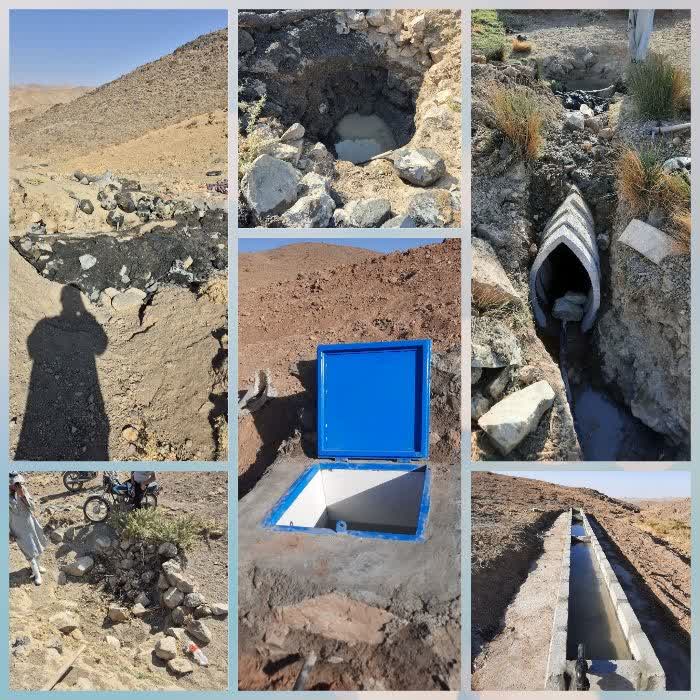 پروژه در دست اجرا تامین آب پایدار  قشلاق حاجی آباد