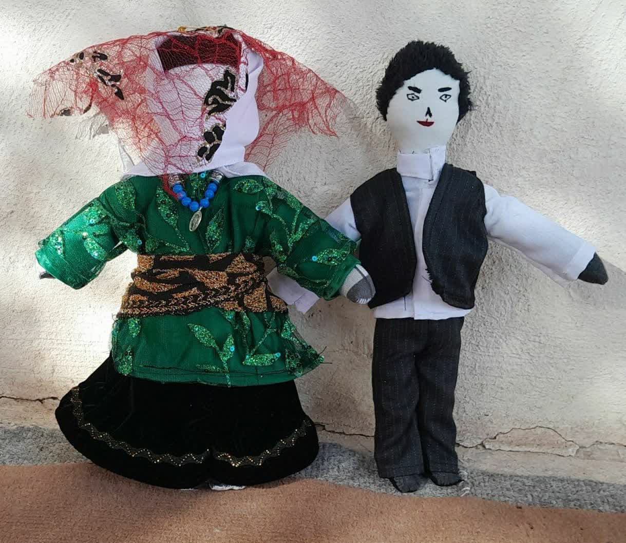 عروسکهای بومی منطقه عشایری زرین خانی